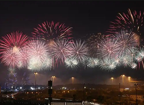 蒙城县焰火晚会